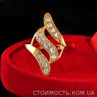 Позолоченные женские кольца | Стоимость, прайс-листы и цены в городе Киев